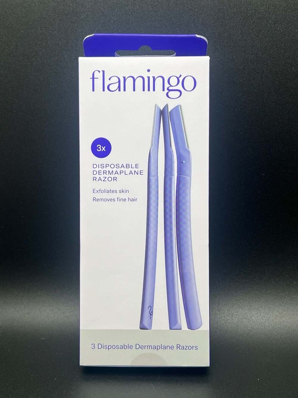 Flamingo Disposable Dermaplane Razor - 3 Count